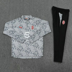 Survetement AC Milan 2025 2026 demi-zip - Gris