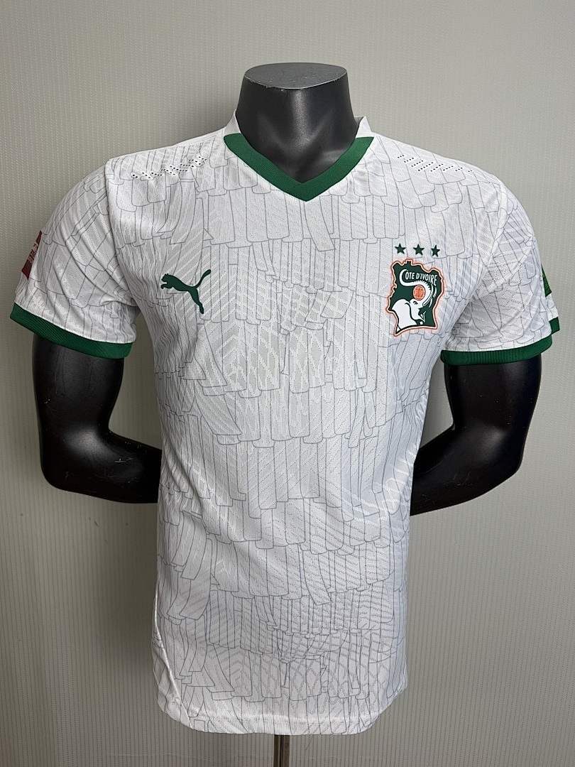 科特迪瓦特别版球员版球衣白色2025
