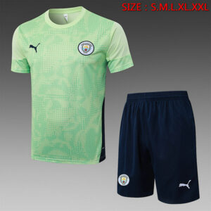 Ensemble Manchester City 2025 2026 - Vert Fluorescent