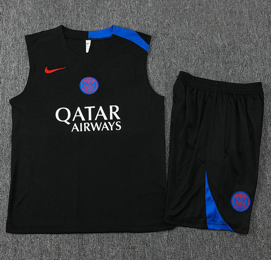 Ensemble PSG 2025 2026 Sans Manches A - Noir