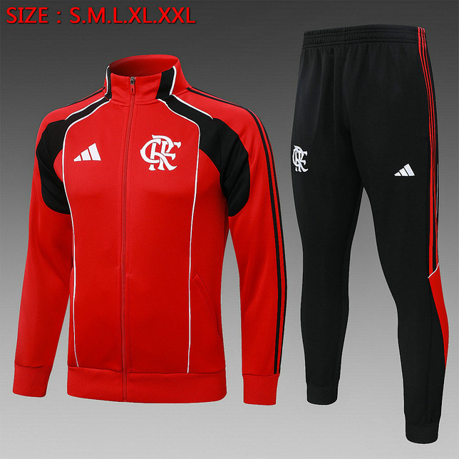 Ensemble veste flamengo 2025 2026 rouge Ensemble Veste Flamengo 2025 2026 - Rouge