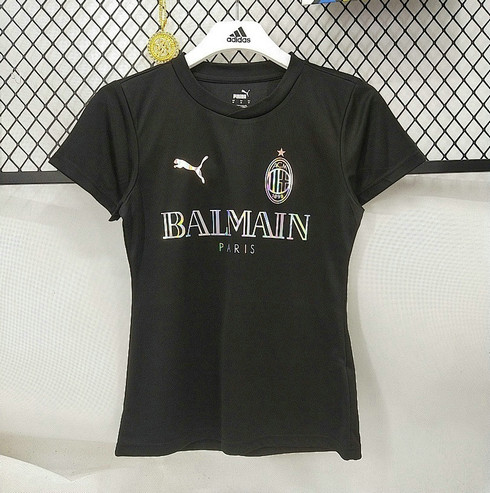Maillot AC Milan X Balmain Femme 2025 2026 - Noir
