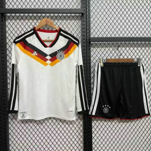 Maillot Allemagne Enfant 2025 2026 Domicile Manches Longues - Blanc