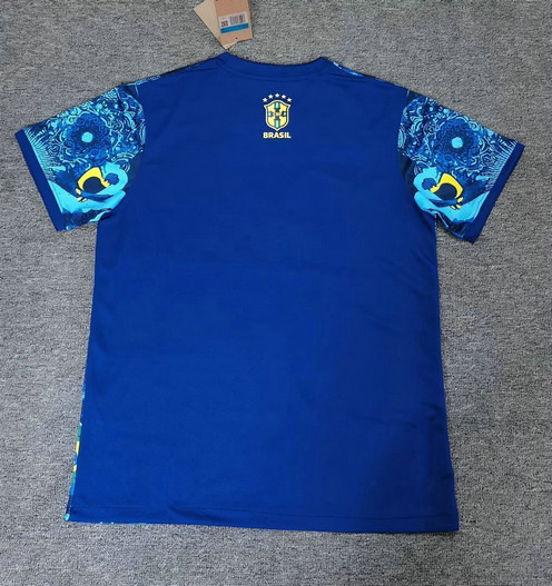 Maillot Brésil 2025 2026 Concept Jésus - Bleu Foncé