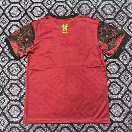 Maillot Brésil Jordan 2025 2026 Concept Jésus - Rouge Noir