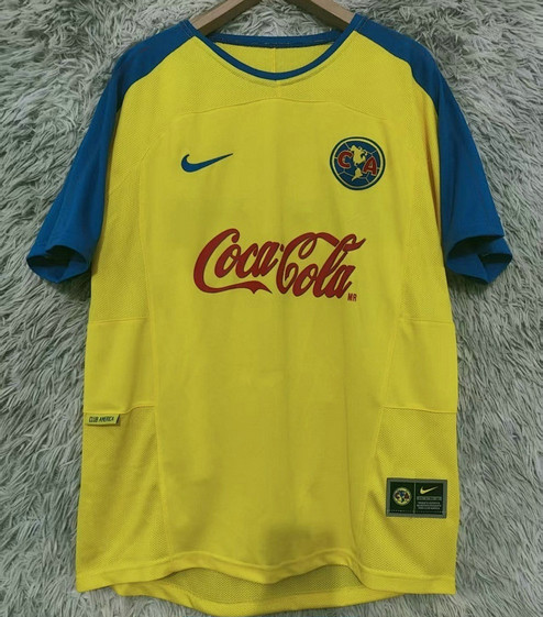 Maillot Club América Vintage 2003 2004 Domicile - Jaune