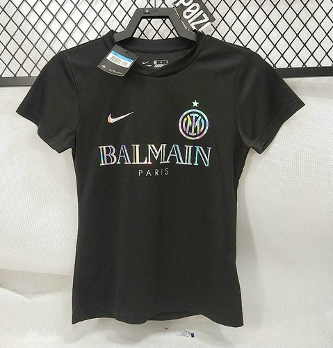 Maillot Inter Milan X Balmain Femme 2025 2026 - Noir