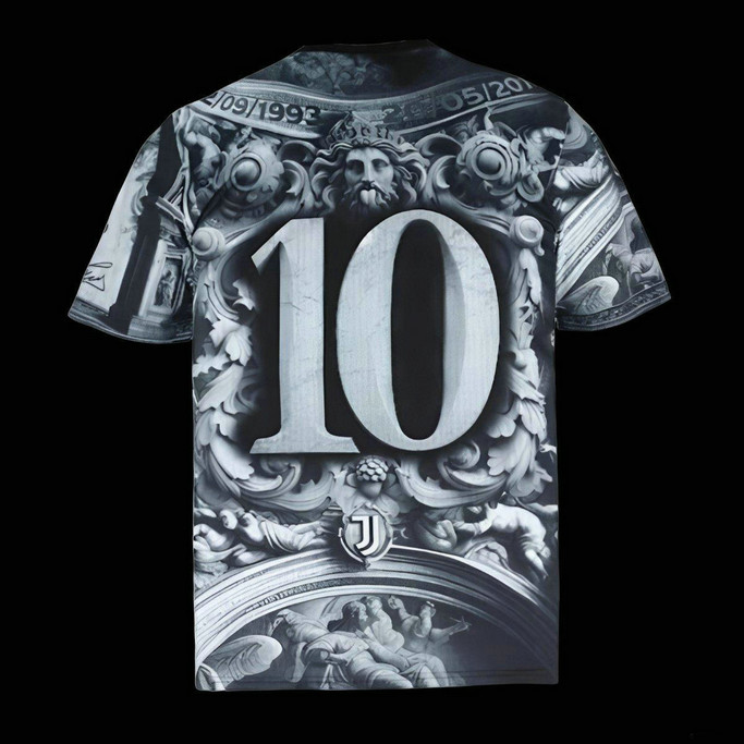 Maillot Juventus Del Piero 2025 2026 Concept - Noir