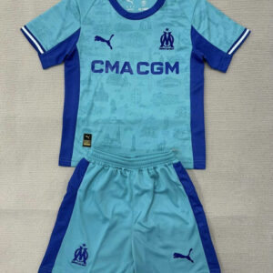 Maillot Marseille Enfant 2025 2026 Gardien de but - Bleu