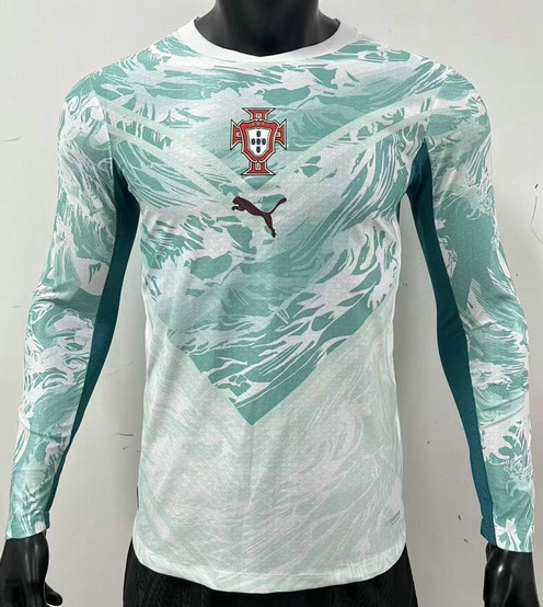 Maillot Match Portugal 2026 2027 Concept Manches Longues - Blanc