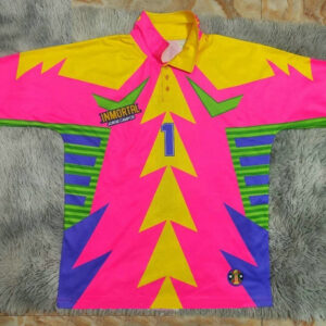Maillot Mexique Vintage 1998 Gardien de but - Rose Jaune