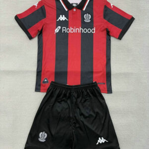 Maillot OGC Nice Enfant 2025 2026 Domicile - Noir Rouge