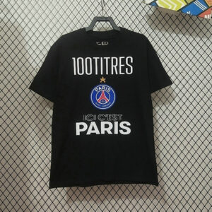 Maillot PSG 2025 2026 T-shirt 100 TITRES - Noir