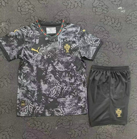 Maillot Portugal Enfant 2026 2027 Spéciale - Noir