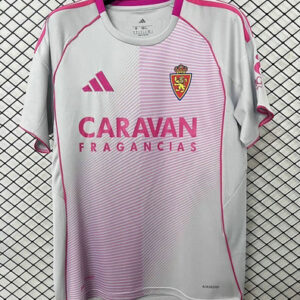 Maillot Real Zaragoza 2025 2026 Quatrième - Rose Blanc