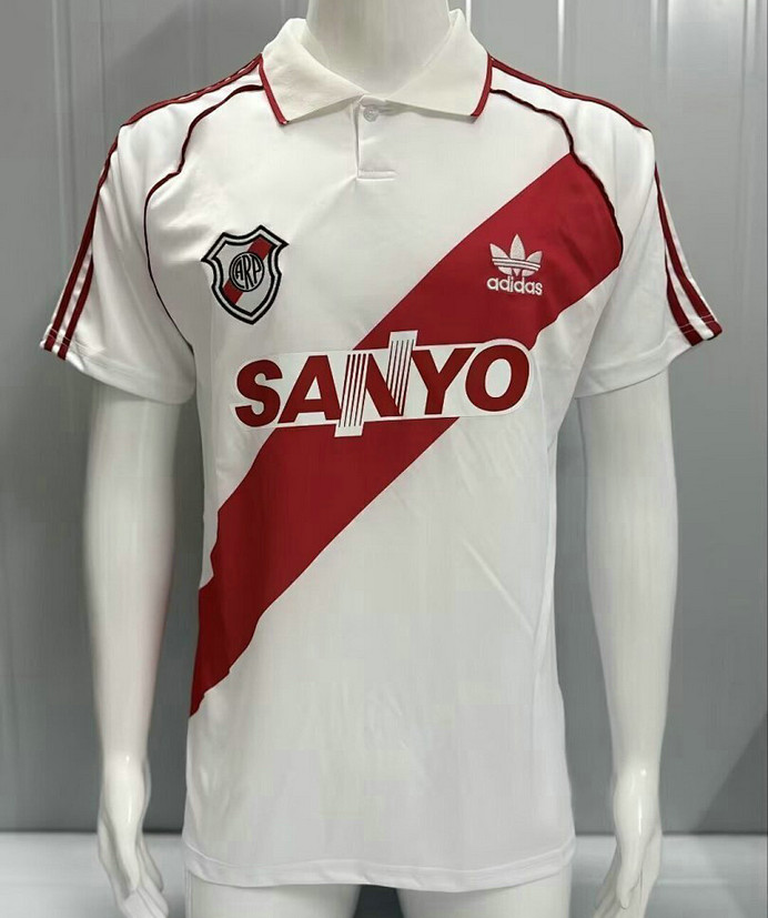 Maillot River Plate Vintage 1992 1994 Domicile - Blanc Rouge