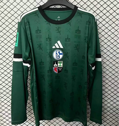 Maillot Schalke 04 2025 2026 150 Ans Manches Longues - Vert