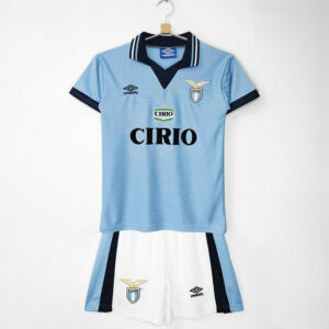 Maillot Vintage Lazio Enfant 1996 1997 Domicile - Bleu Blanc