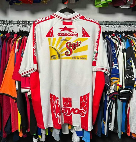 Maillot Vintage Necaxa 1999 2000 Domicile - Blanc Rouge