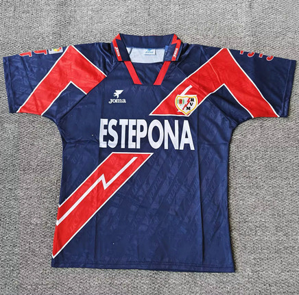 Maillot Vintage Rayo Vallecano 1995 1996 Exterieur - Bleu Rouge