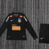 Maillot Vintage Santos Enfant 2011 Manches Longues - Noir