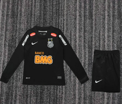 Maillot Vintage Santos Enfant 2011 Manches Longues - Noir