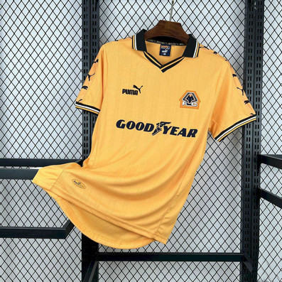 Maillot Wolverhampton Wanderers Vintage 1998 1999 Domicile - Jaune