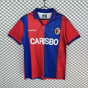 Maillot vintage Bologna 1996 1997 Domicile - Rouge Bleu