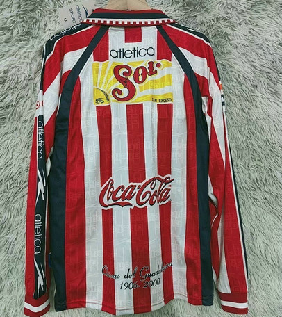 Maillot Vintage Chivas Guadalajara CD 1999 2000 Domicile Manches longues