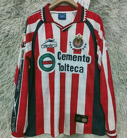 Maillot Vintage Chivas Guadalajara CD 1999 2000 Domicile Manches longues