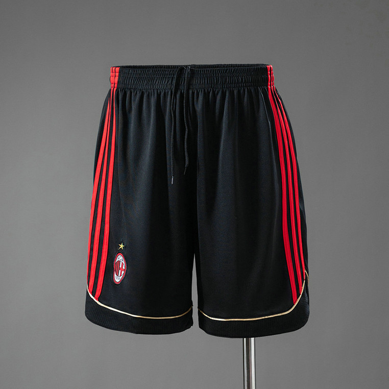 Short de foot Vintage AC Milan 2006 2007 - Noir