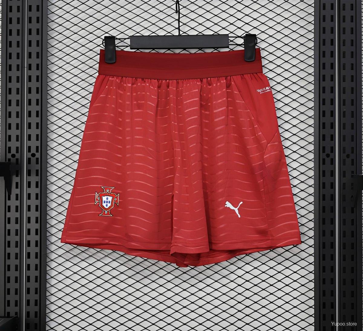 Short Portugal 2026 Édition Joueur (Motif vagues rouges) Short Portugal 2026 Édition Joueur (Motif vagues rouges)