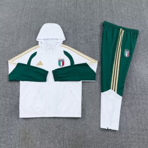 Maillot d'entraînement de football italien à manches longues, blanc, saison 2025-2026