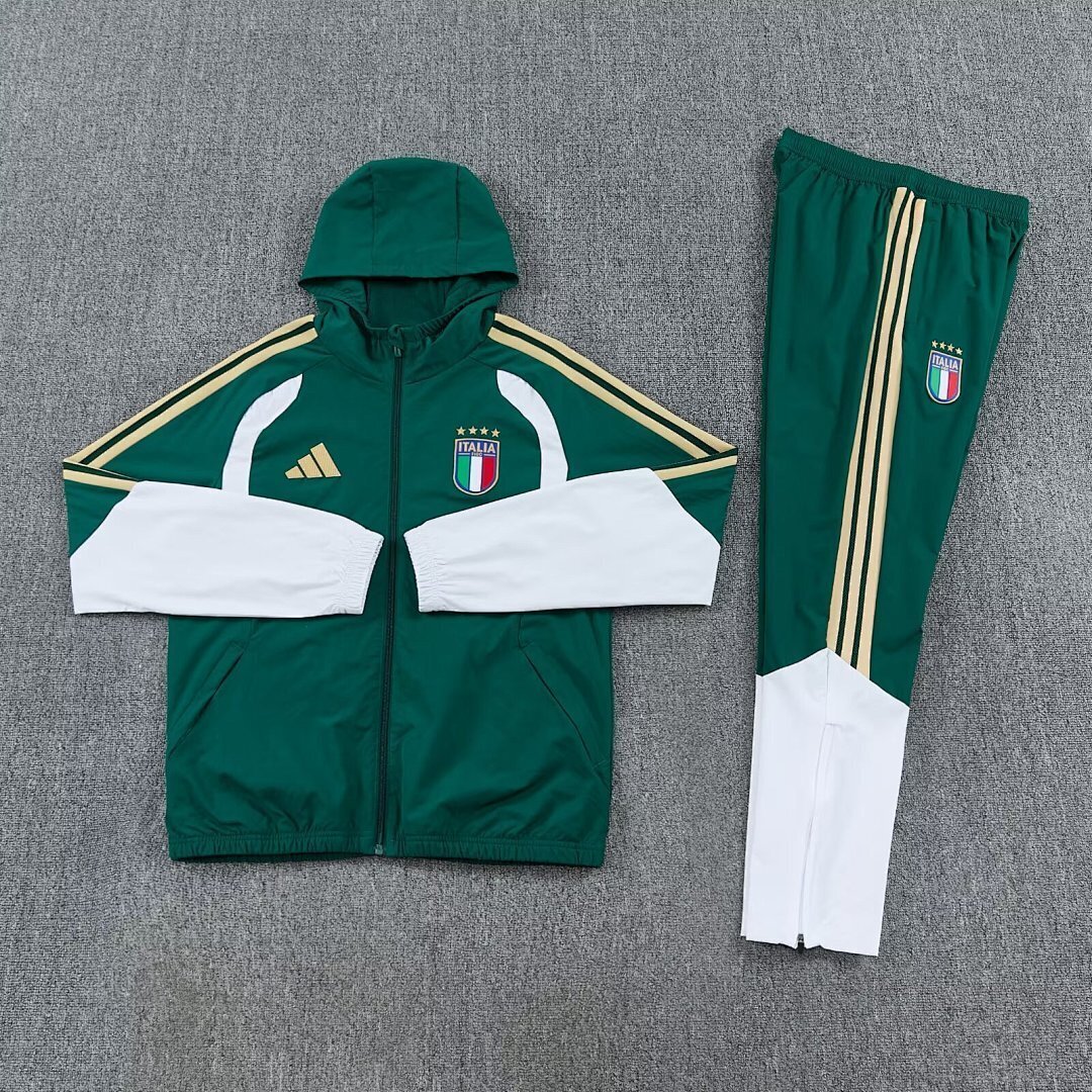 意大利训练足球服长袖套装25-26 Ensemble maillot d'entraînement de football italien à manches longues 2025-2026