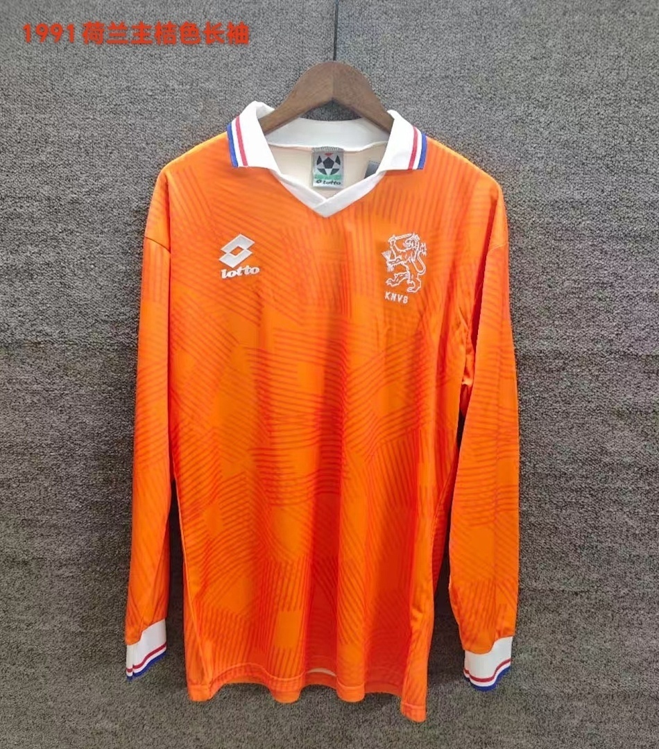 荷兰主场复古球衣1991