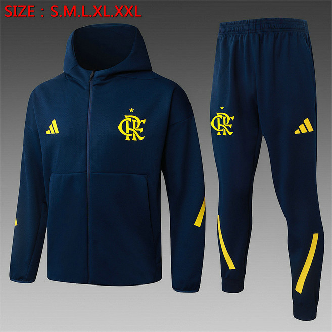 Ensemble Sweat Capuche Flamengo 2026 2027 - Bleu Royal