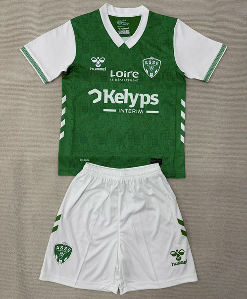 Maillot A.S. Saint-Étienne Enfant 2025 2026 domicile vert Maillot A.S. Saint-Étienne Enfant 2025 2026 Domicile - Vert