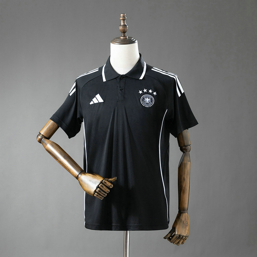 Maillot Allemagne 2025 2026 Polo - Noir Maillot Allemagne 2025 2026 Polo - Noir