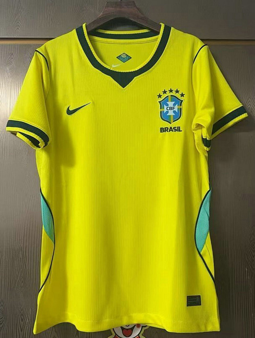 Maillot Brésil Femme Coupe du monde 2026 Domicile - Jaune