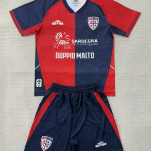 Maillot Cagliari Calcio Enfant 2025 2026 Domicile - Rouge Bleu