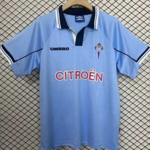 Maillot Celta de Vigo Vintage 1997 1998 Domicile - Bleu
