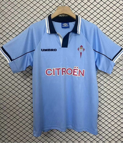 Maillot Celta de Vigo Vintage 1997 1998 Domicile - Bleu
