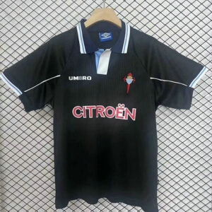 Maillot Celta de Vigo Vintage 1997 1998 Exterieur - Noir