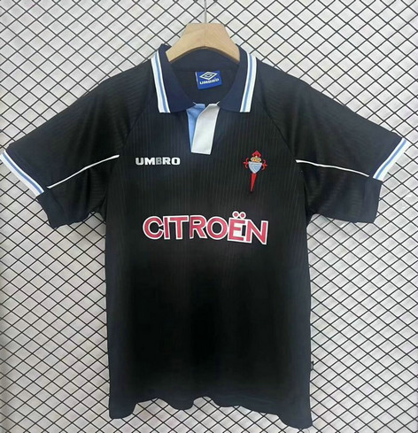 Maillot Celta de Vigo Vintage 1997 1998 Exterieur - Noir