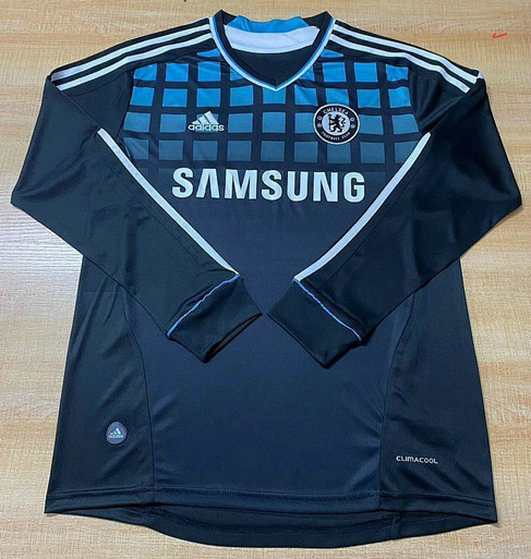 Maillot Chelsea Vintage 2011 2012 Exterieur Manches Longues - Bleu