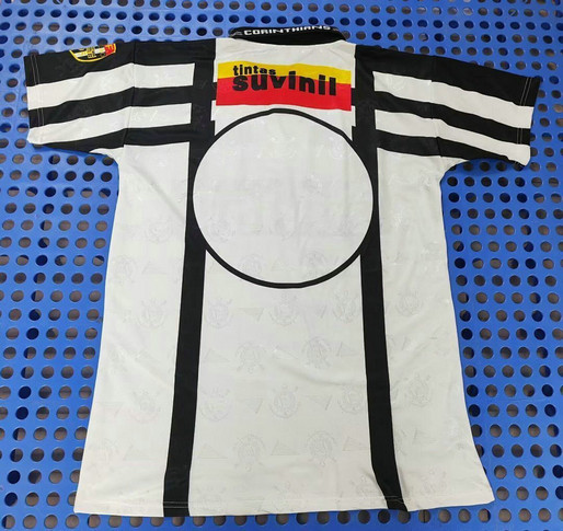 Maillot Corinthians Vintage 1995 1996 Domicile - Blanc Noir