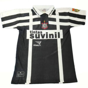 Maillot Corinthians Vintage 1995 1996 Third - Noir Blanc