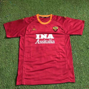 Maillot Rome Vintage 2000 2001 Domicile - Rouge