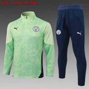 Survetement Manchester City 2025 2026 - Vert Fluorescent