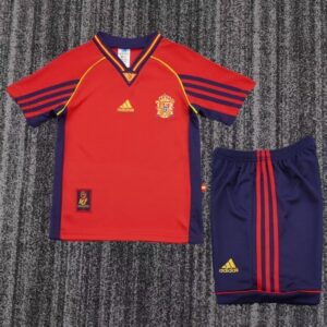 Maillot de football pour enfants de l'équipe d'Espagne, domicile, 1998